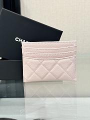 Fortok Chanel Card Holder Carviar Baby Pink - 2