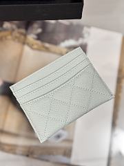 Fortok Chanel Card Holder Carviar Baby Grey - 5