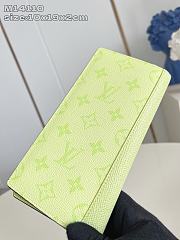 Fortok Louis Vuitton Long Wallet Monogram Neon Green 10 x 19 x 2cm - 5