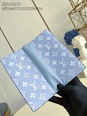 Fortok Louis Vuitton Long Wallet Monogram Blue 10 x 19 x 2cm - 3