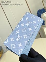 Fortok Louis Vuitton Long Wallet Monogram Blue 10 x 19 x 2cm - 4
