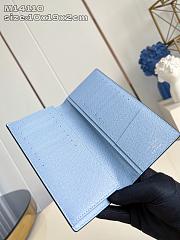 Fortok Louis Vuitton Long Wallet Monogram Blue 10 x 19 x 2cm - 2