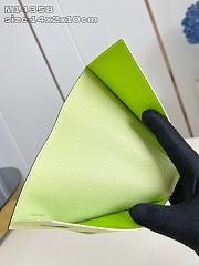 Fortok Louis Vuitton Wallet Monogram Neon Green 10 x 14 x 2cm  - 2