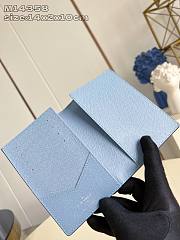 Fortok Louis Vuitton Wallet Monogram Blue 10 x 14 x 2cm - 5