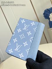 Fortok Louis Vuitton Wallet Monogram Blue 10 x 14 x 2cm - 3