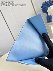 Fortok Louis Vuitton Wallet Monogram Blue 10 x 14 x 2cm - 2