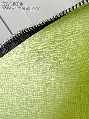 Fortok Louis Vuitton Cardholder/Wallet Monogram Neon Green 8 x 14 x 1cm - 5