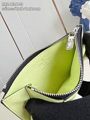 Fortok Louis Vuitton Cardholder/Wallet Monogram Neon Green 8 x 14 x 1cm - 3