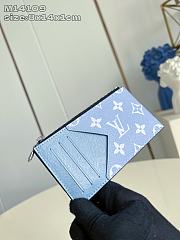 Fortok Louis Vuitton Cardholder/Wallet Monogram Blue 8 x 14 x 1cm - 6