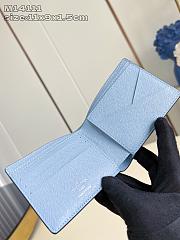 Fortok Louis Vuitton Wallet Monogram Blue 9 x 11 x 1.5cm  - 4
