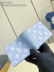 Fortok Louis Vuitton Wallet Monogram Blue 9 x 11 x 1.5cm  - 2