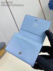 Fortok Louis Vuitton Wallet Monogram Blue 8 x 10 x 1cm  - 6