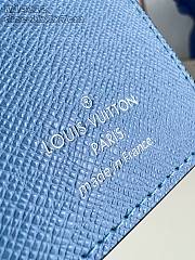 Fortok Louis Vuitton Wallet Monogram Blue  7 x 11 x 1cm - 6