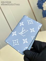 Fortok Louis Vuitton Wallet Monogram Blue  7 x 11 x 1cm - 4