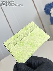Fortok Louis Vuitton Card Holder Monogram Neon Green 7 x 11 x 1cm - 5