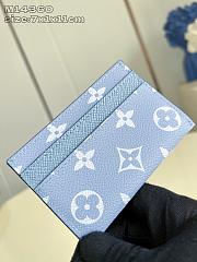 Fortok Louis Vuitton Card Holder Monogram Blue 7 x 11 x 1cm - 5