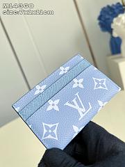 Fortok Louis Vuitton Card Holder Monogram Blue 7 x 11 x 1cm - 2