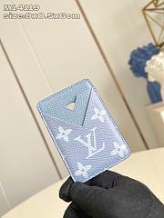 Fortok Louis Vuitton Card Holder Monogram Blue 9x0.5x6cm - 4
