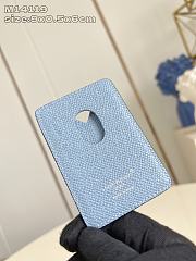 Fortok Louis Vuitton Card Holder Monogram Blue 9x0.5x6cm - 2