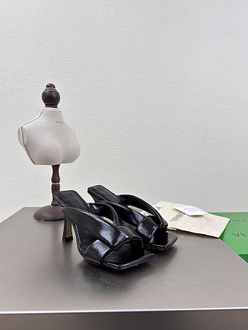 Fortok Bottega Venetas High Heels Slippers Black