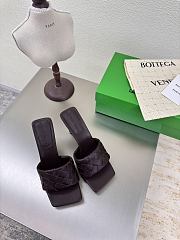 Fortok Bottega Veneta Parco High Heels Mule Brown - 1