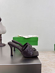 Fortok Bottega Veneta Parco High Heels Mule Brown - 5