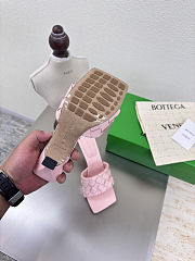 Fortok Bottega Veneta Parco High Heels Mule Pink - 2