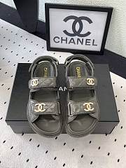 Fortok Chanel Sandals Logo Moss Grey - 1
