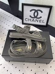 Fortok Chanel Sandals Logo Moss Grey - 4