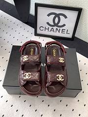 Fortok Chanel Sandals Logo Rouge - 1