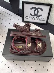 Fortok Chanel Sandals Logo Rouge - 6