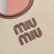 Fortok Miu Miu Ivy Canvas Tote Beige 20 x 24 cm - 2