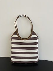 Fortok Miu Miu IVY canvas and leather bag 35×40cm  - 5