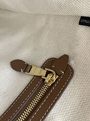 Fortok Miu Miu IVY canvas and leather bag 35×40cm  - 4