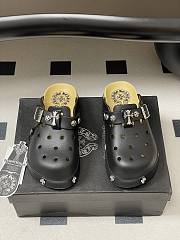 Fortok Chrome Hearts Crocs Black - 1