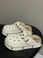 Fortok Chrome Hearts Crocs White - 5