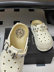Fortok Chrome Hearts Crocs White - 4