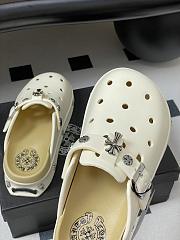 Fortok Chrome Hearts Crocs White - 2