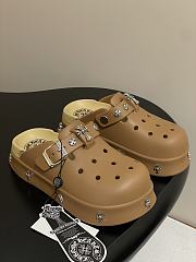 Fortok Chrome Hearts Crocs Brown - 6
