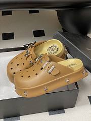 Fortok Chrome Hearts Crocs Brown - 4