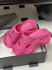 Fortok Chrome Hearts Y2K Mules Pink - 2