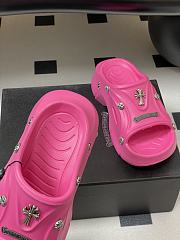 Fortok Chrome Hearts Y2K Mules Pink - 4