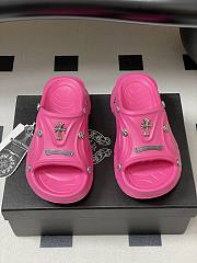 Fortok Chrome Hearts Y2K Mules Pink - 3