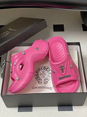 Fortok Chrome Hearts Y2K Mules Pink - 5