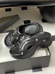 Fortok Chrome Hearts Y2K Mules Black - 6