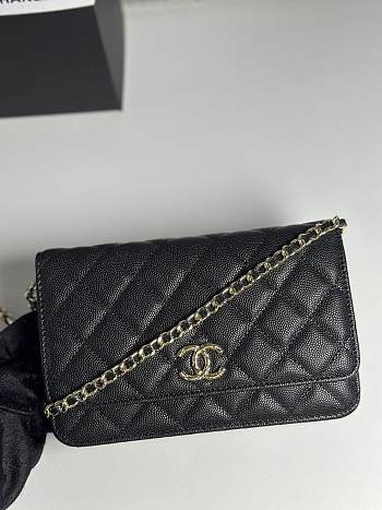 Fortok Chanel WOC Caviar Black 19cm 