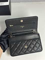 Fortok Chanel WOC Caviar Black 19cm  - 5
