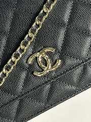 Fortok Chanel WOC Caviar Black 19cm  - 3