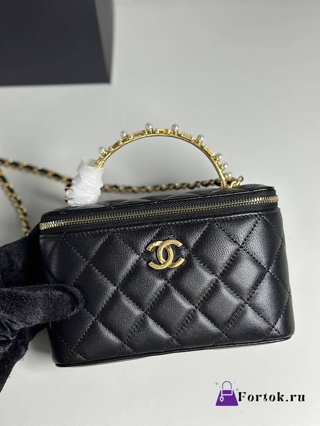 Fortok Chanel Vanity Handle Black 17cm - 1