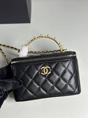 Fortok Chanel Vanity Handle Black 17cm - 1